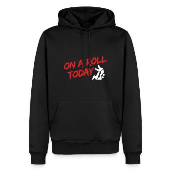 BJJ Jiu Jitsu - Männer Premium Bio Hoodie - Schwarz - Vorne - Nico (187cm)