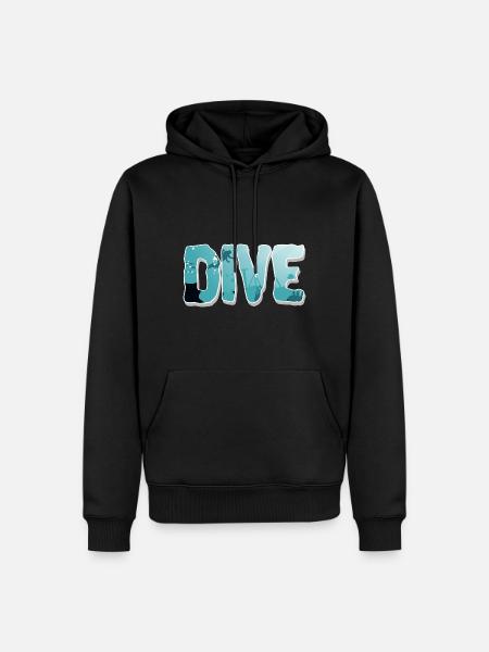 Plongée sous-marine - Sweat à capuche Premium bio Homme - noir
