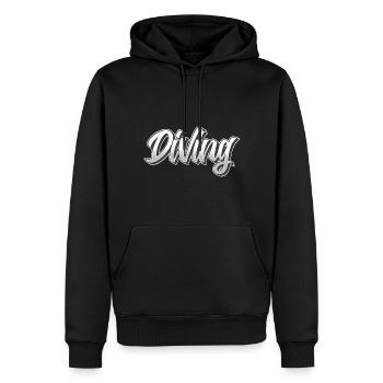 Taucher Tauchen - Männer Premium Bio Hoodie - Schwarz - Vorne - Nico (187cm)