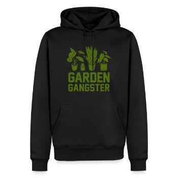 Garden Gangster Graphic Gardener Hogriculture Gard - Männer Premium Bio Hoodie - Schwarz - Vorne - Nico (187cm)
