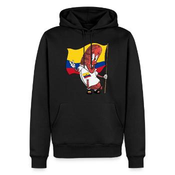 Ecuadorian Pork Bratwurst - Men’s Premium Organic Hoodie - black - Front - Nico (187cm)