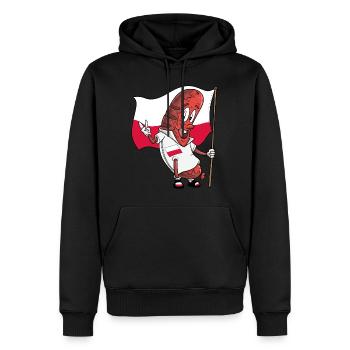 Polish Pork Bratwurst - Men’s Premium Organic Hoodie - black - Front - Nico (187cm)