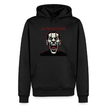 Scharf aussehender Mann. Du legst zuerst auf. - Männer Premium Bio Hoodie - Schwarz - Vorne - Nico (187cm)