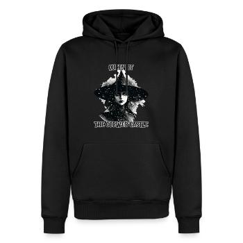 Hexe, Königin des Spinnwebenschlosses - Männer Premium Bio Hoodie - Schwarz - Vorne - Nico (187cm)