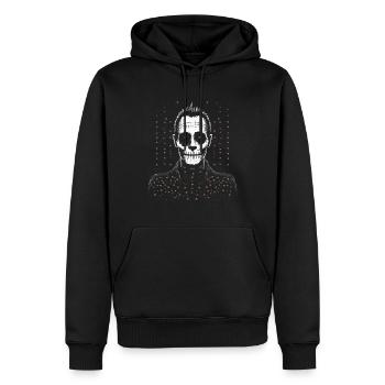 Monstre ou zombie Franken cousu - Sweat à capuche Premium bio Homme - noir - Devant - Nico (187cm)