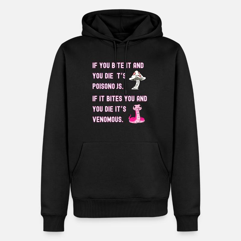 Giftig vs. giftig - Männer Premium Bio Hoodie - Schwarz