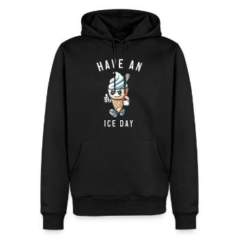 Have an nice day kawaii Eis - Männer Premium Bio Hoodie - Schwarz - Vorne - Nico (187cm)