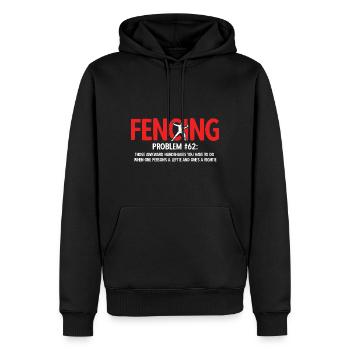 Fechten - Männer Premium Bio Hoodie - Schwarz - Vorne - Nico (187cm)