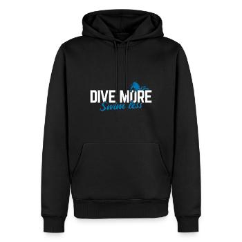Apnoetaucher Freitaucher Taucher - Männer Premium Bio Hoodie - Schwarz - Vorne - Nico (187cm)