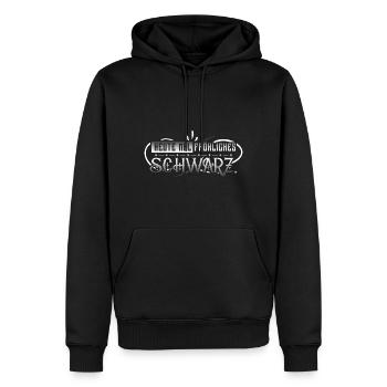 Heute mal Fröhliches Schwarz - Männer Premium Bio Hoodie - Schwarz - Vorne - Nico (187cm)