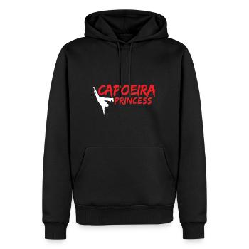 Capoeira - Männer Premium Bio Hoodie - Schwarz - Vorne - Nico (187cm)