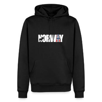 Norway - Men’s Premium Organic Hoodie - black - Front - Nico (187cm)