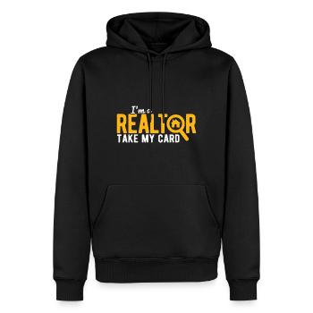Immobilien-Händler Für Immobilien-Makler - Männer Premium Bio Hoodie - Schwarz - Vorne - Nico (187cm)