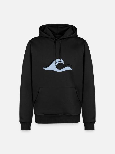 Wave Waves Boho - Men’s Premium Organic Hoodie - black