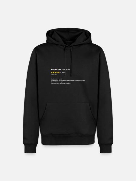 5 Sterne für Ehemann Lustige Ehemann Sprüche - Männer Premium Bio Hoodie - Schwarz