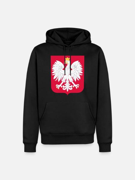 Poland - Men’s Premium Organic Hoodie - black