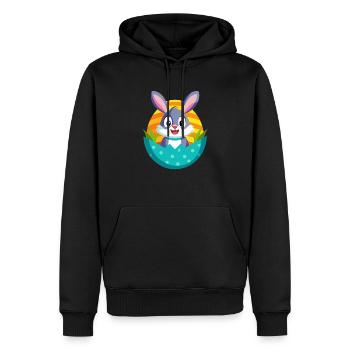 Easter Bunny - Männer Premium Bio Hoodie - Schwarz - Vorne - Nico (187cm)