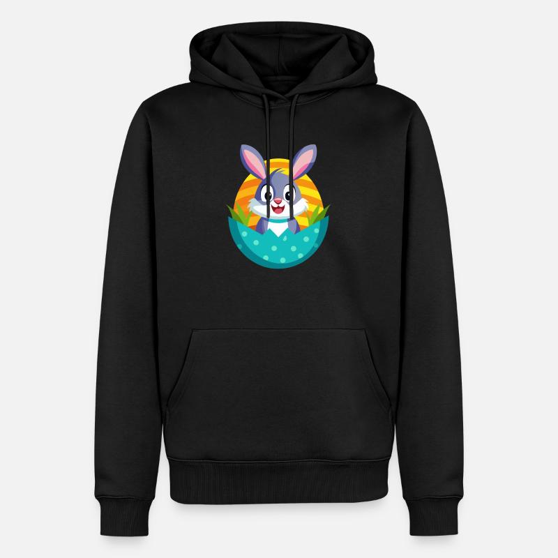 Easter Bunny - Männer Premium Bio Hoodie - Schwarz