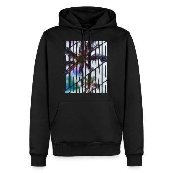 Thaïlande - Sweat à capuche Premium bio Homme - noir - Devant - Nico (187cm)