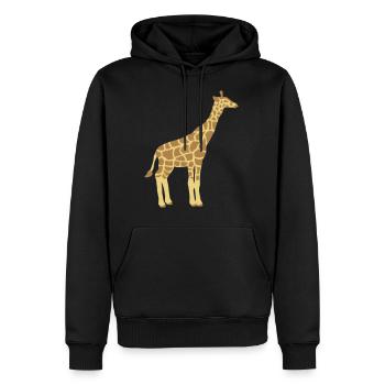 Giraffe for children - Men’s Premium Organic Hoodie - black - Front - Nico (187cm)