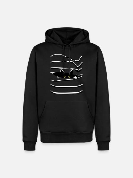 Mieze - Männer Premium Bio Hoodie - Schwarz