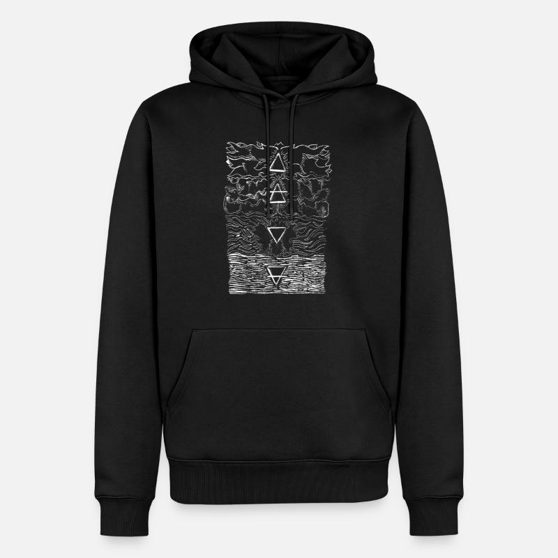 Element - Männer Premium Bio Hoodie - Schwarz