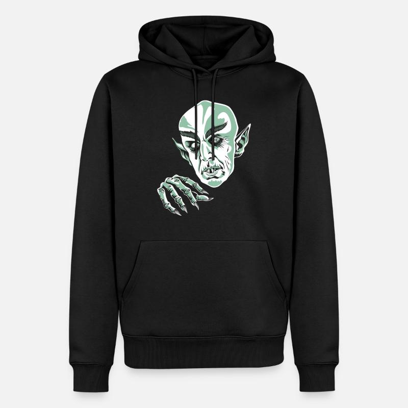 NOSFERATU - Männer Premium Bio Hoodie - Schwarz
