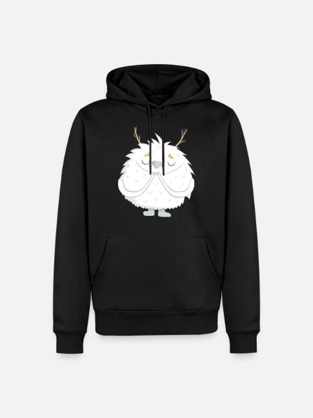 small Yeti - Men’s Premium Organic Hoodie - black