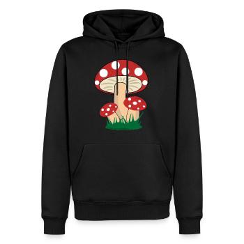 Pilze Fliegenpilze Steinpilz Wald Pilzsuche - Männer Premium Bio Hoodie - Schwarz - Vorne - Nico (187cm)
