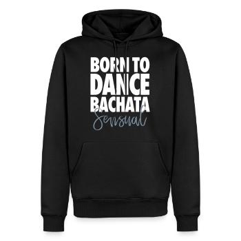 Born To Dance Bachata Sensual - Dance Shirt - Männer Premium Bio Hoodie - Schwarz - Vorne - Nico (187cm)