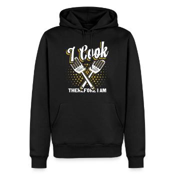 Cooking gift chef - Men’s Premium Organic Hoodie - black - Front - Nico (187cm)