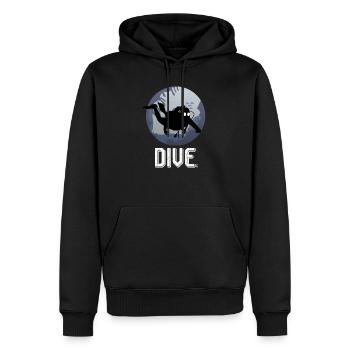Cool Dive Underwater Graphic Scuba Diving - Männer Premium Bio Hoodie - Schwarz - Vorne - Nico (187cm)