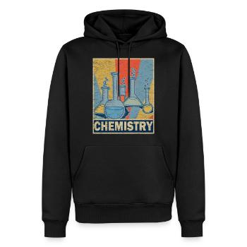 chimie - Sweat à capuche Premium bio Homme - noir - Devant - Nico (187cm)