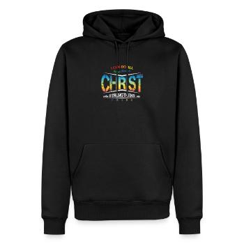 Stolz LGBT Ich kann alles durch Christus tun - Männer Premium Bio Hoodie - Schwarz - Vorne - Nico (187cm)