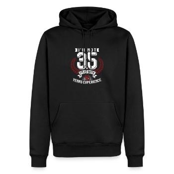 35 th Birthday Celebration Gift I'm Not 35 I'm 20 - Men’s Premium Organic Hoodie - black - Front - Nico (187cm)
