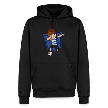 Football Dab Uruguay Uruguayen Footballer Dabbing - Sweat à capuche Premium bio Homme - noir - Devant - Nico (187cm)