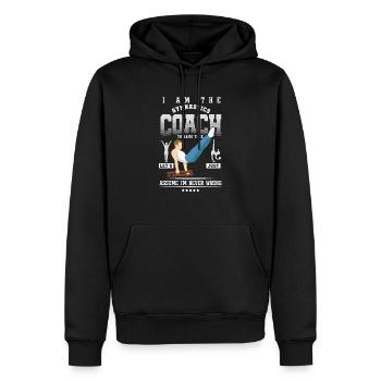 Balancing Turner Akrobatik Trainer Ich bin der - Männer Premium Bio Hoodie - Schwarz - Vorne - Nico (187cm)