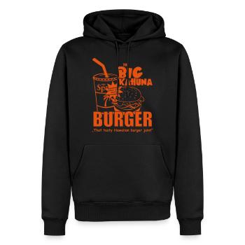 The big Kahuna Burger - Sweat à capuche Premium bio Homme - noir - Devant - Nico (187cm)