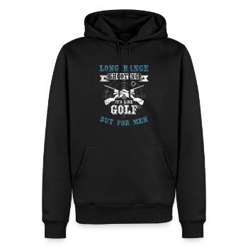 Entraîneur de tir à longue portée Armes Instructeurs Arme - Sweat à capuche Premium bio Homme - noir - Devant - Nico (187cm)