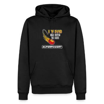 Professionelles Spielzeug Spielzeug Stringed Game Zeitvertreib - Männer Premium Bio Hoodie - Schwarz - Vorne - Nico (187cm)