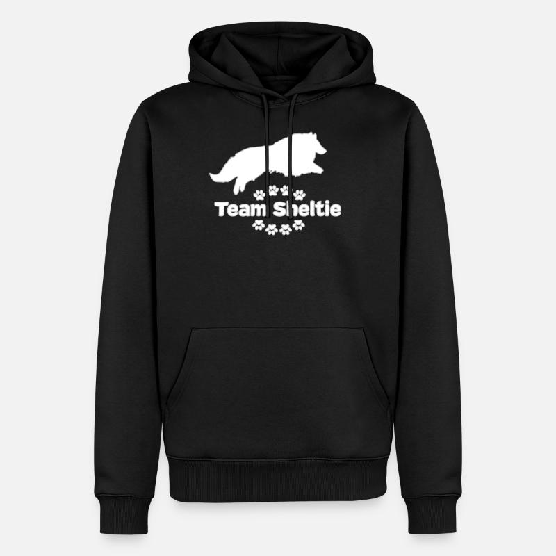 Sheltie Teamdesign - Sweat à capuche Premium bio Homme - noir