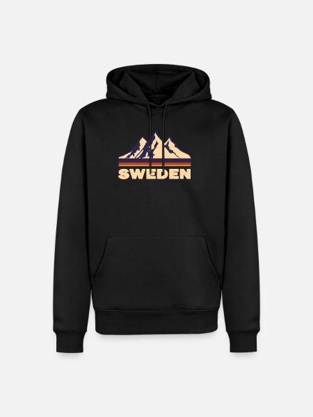 Sweden - Men’s Premium Organic Hoodie - black