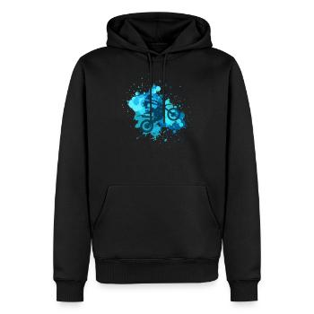 Motocross Splatter Dirt Bike Riders Racing - Sweat à capuche Premium bio Homme - noir - Devant - Nico (187cm)