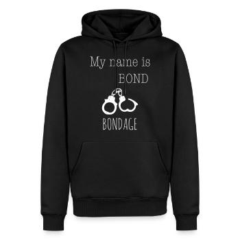 My name is Bond - Bondage 1c - Männer Premium Bio Hoodie - Schwarz - Vorne - Nico (187cm)