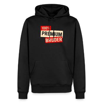 toller bruder. Geschenk als Geschwisterkind - Männer Premium Bio Hoodie - Schwarz - Vorne - Nico (187cm)