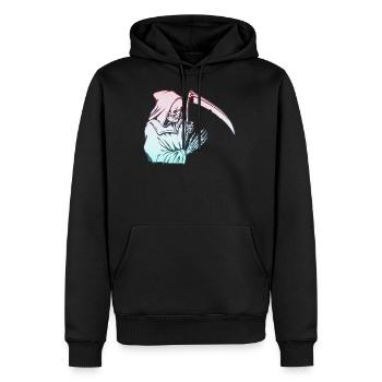 Sensenmann - Männer Premium Bio Hoodie - Schwarz - Vorne - Nico (187cm)