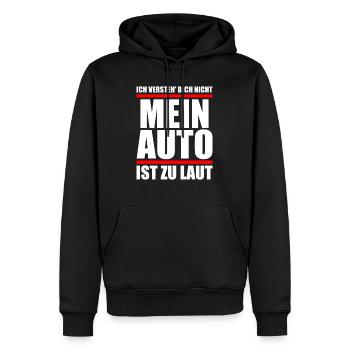 Auto Spruch lustiges T-Shirt Sprüche Shirt Fun - Männer Premium Bio Hoodie - Schwarz - Vorne - Nico (187cm)