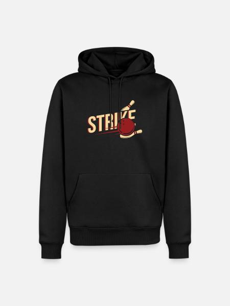 Bowling - Men’s Premium Organic Hoodie - black