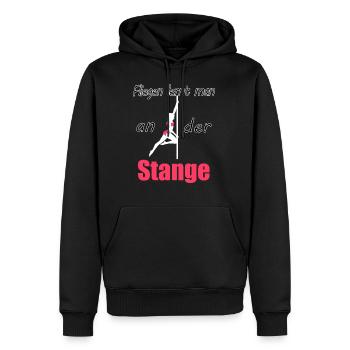 Vous apprenez à voler sur le poteau - Sweat à capuche Premium bio Homme - noir - Devant - Nico (187cm)