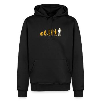 Chef cuisinier cuisine arts culinaires recette cuisine - Sweat à capuche Premium bio Homme - noir - Devant - Nico (187cm)